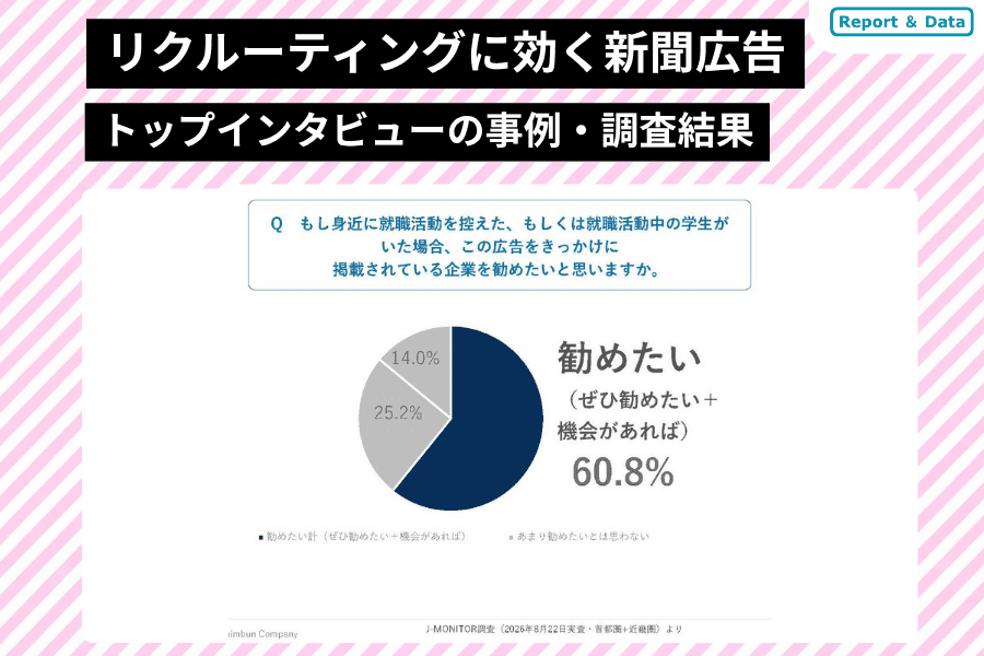 企業トップインタビューを新聞広告に掲載するメリット　ブランド・事業内容の認知からリクルーティングにも効果