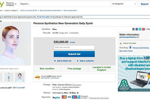 Ebayにオークション出品された「Synth」