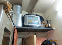 インドの家庭でも普及しているテレビ